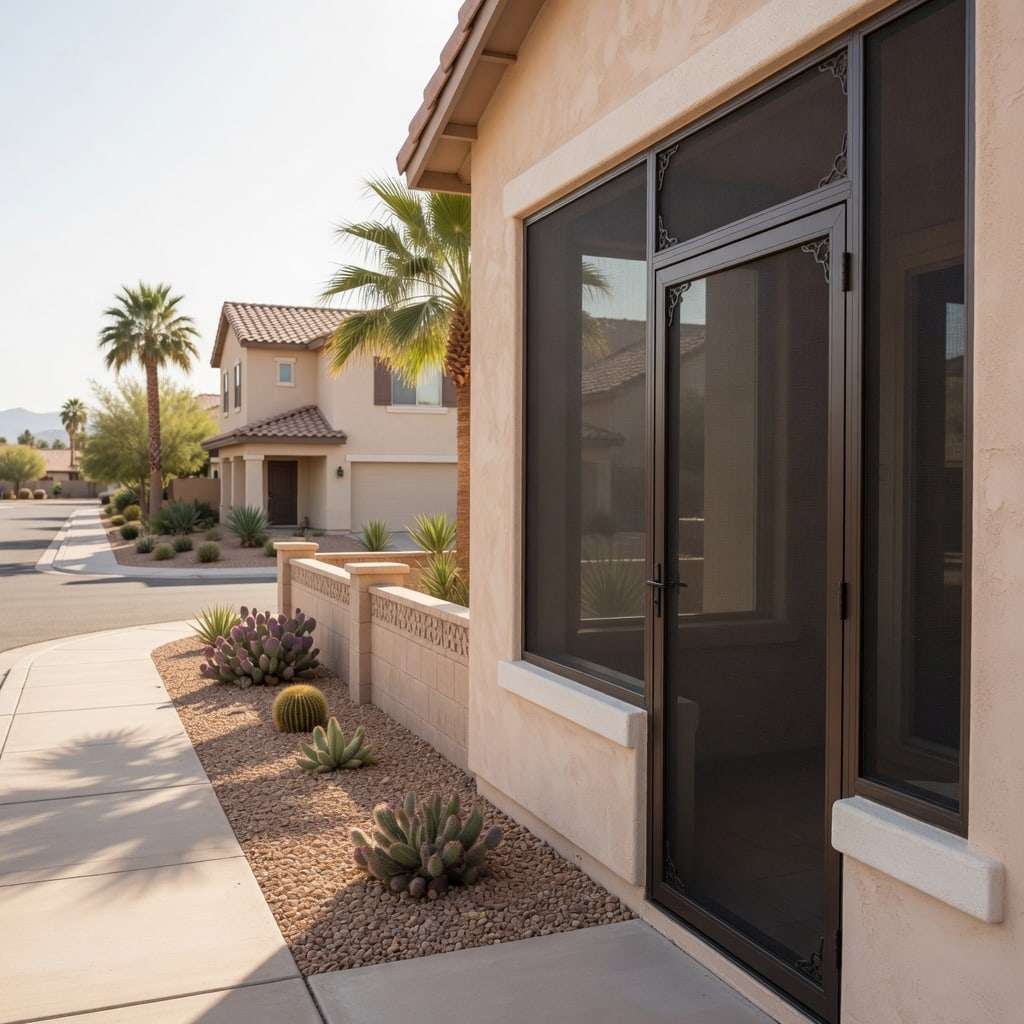 Gilbert Arizona residential neighborhood with desert landscaping